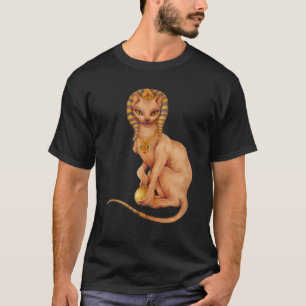 Camiseta Gato Sphynx con disfraz egipcio para gato