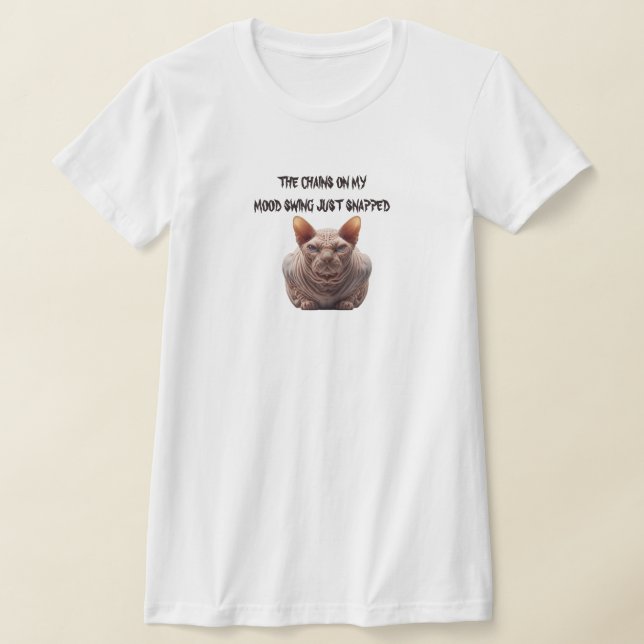 Camiseta Gato Sphynx de Cambio de Humor (Distribución)