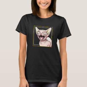 Camiseta Gato Sphynx de risa