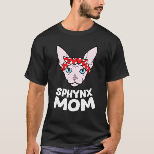 Camiseta Gato Sphynx Divertido Madre Mujeres Gato Sphynx Ma