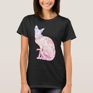 Camiseta Gato Sphynx Gatito Pastel Goth Wicca Bruja Tatuaje
