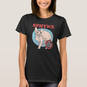 Camiseta Gato Sphynx Más Genial Dueño de Gato sin Pelo Gato