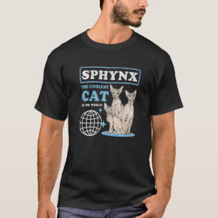 Camiseta Gato Sphynx Más Genial Dueño de Gato sin Pelo Gato