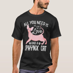 Camiseta Gato Sphynx para hombres mujeres gato mascota