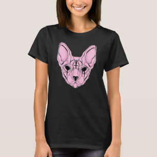 Camiseta Gato Sphynx Pastel Gótico