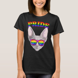 Camiseta Gato Sphynx Purride Orgullo Lgbt Gato Gatito