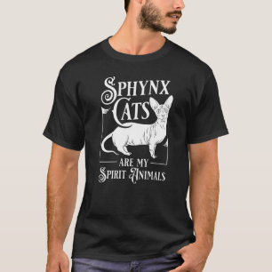 Camiseta Gato Sphynx Sin Pelo Gatito Egipto