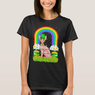 Camiseta Gato Sphynx Trébol de Arcoíris Sphynx Gato St Pa