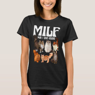 Camiseta Gato Squad Rescate Gato MILF Hombre Amo Felinos Ga