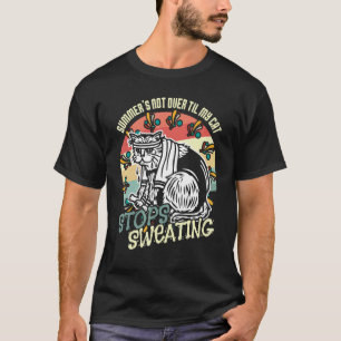 Camiseta Gato sudoroso felino adulto en ola de calor de ver