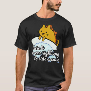 Camiseta Gato surfista catzilla forma de montar ola