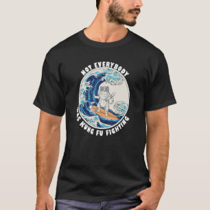 Camiseta Gato surfista montando la ola de Kanagawa no Kung