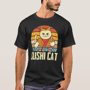 Camiseta Gato Sushi Sashimi Nigiri Maki Gatos