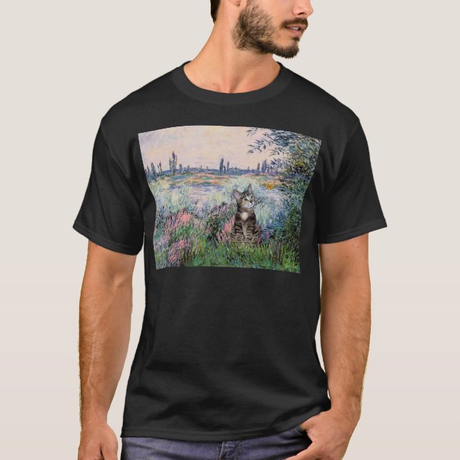Camiseta Gato (Tabby 2) - Por el Sena (Anverso)