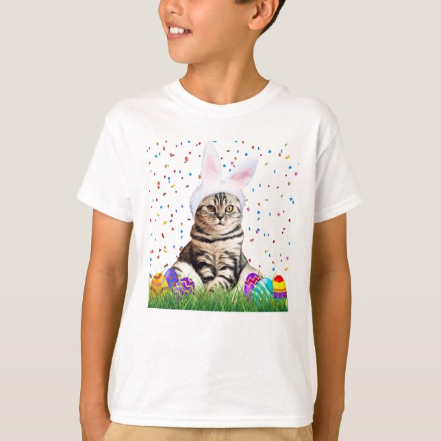 Camiseta Gato Tabby de Pascua (Anverso)