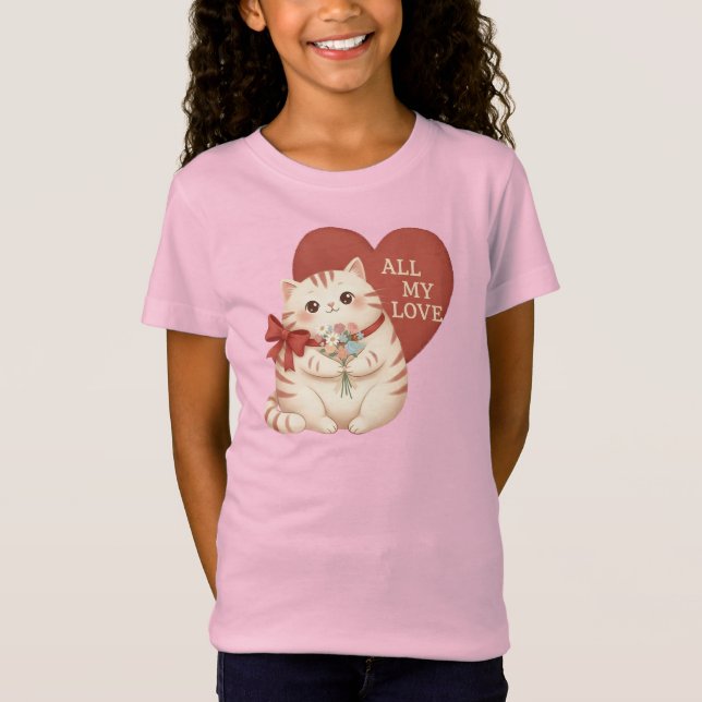 Camiseta Gato Tabby de Todo Mi Amor (Anverso)