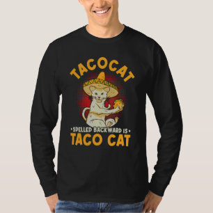 Camiseta Gato Taco Bonito Deletreado Al Revés