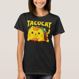 Camiseta Gato Taco Hombres Mexicanos de Comida Niños Jóvene