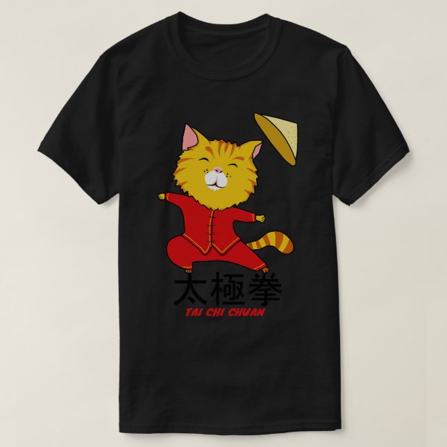 Camiseta Gato Tai Chi Chuan (Diseño del anverso)