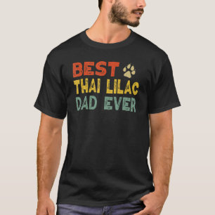 Camiseta Gato Tailandés Lila Padre Dueño Criador Gatito