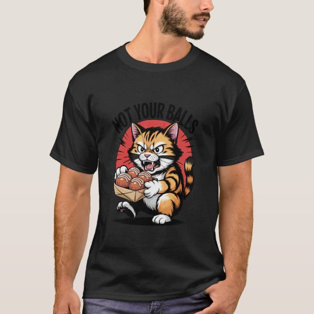 Camiseta Gato Takoyaki No Tus Bolas (Anverso)