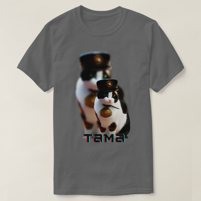Camiseta gato tama 1 (Diseño del anverso)