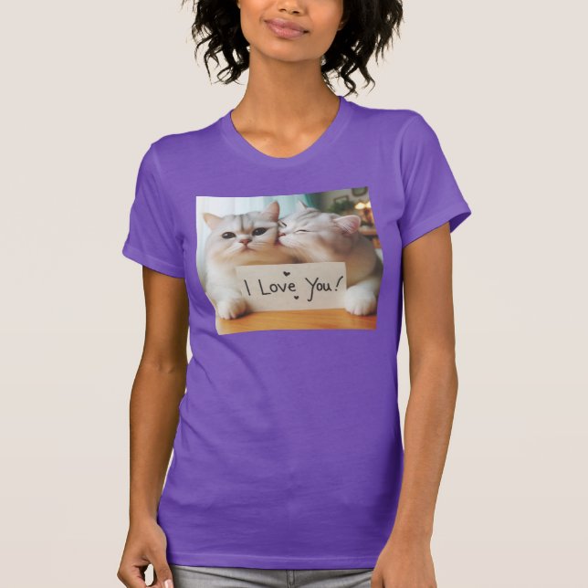 CAMISETA ¡¡¡GATO TE AMA!!! (Anverso)