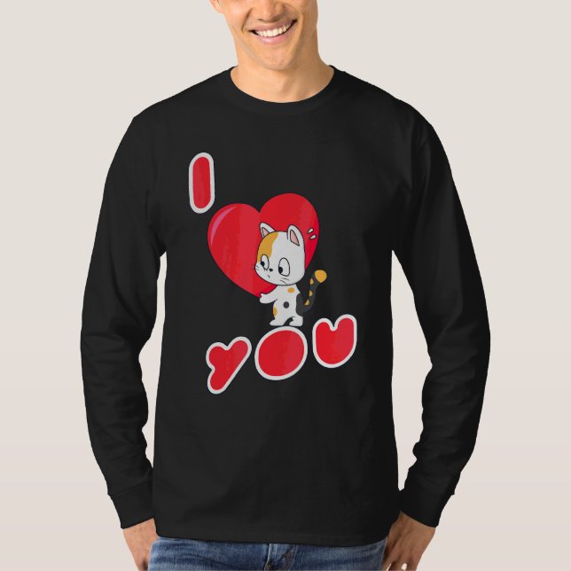 Camiseta Gato Te Amo Kitten (Anverso)