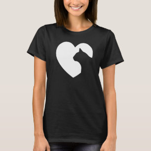 Camiseta Gato Tee Misterioso Gato Amable Amando Todos Los G