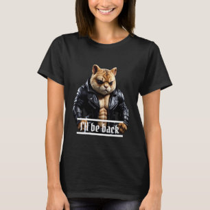 Camiseta Gato Terminator Volveré