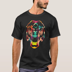 Camiseta Gato Tigre Animal Cabeza De Tigre Pintura Colorida