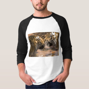 Camiseta Gato Tigre Animal Rayas Patrón Escorpión Escorpio