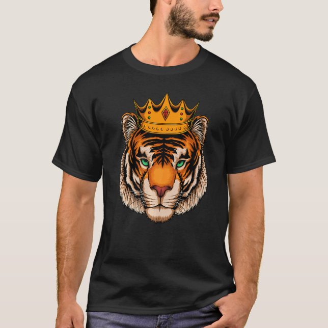 Camiseta Gato Tigre Bengal Rey (Anverso)