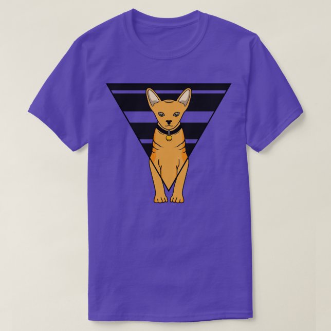Camiseta Gato tigre con collar (Diseño del anverso)