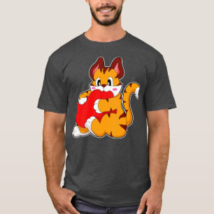 Camiseta Gato tigre enamorado del corazón