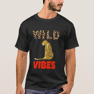 Camiseta Gato Tigre Vibraciones Salvajes León Jaguar Selva,