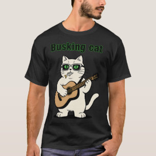 Camiseta Gato Toca En La Calle Retro