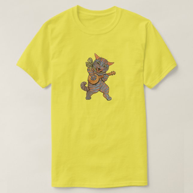 Camiseta Gato tocando el banjo (Diseño del anverso)