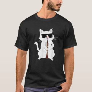 Camiseta Gato tocando el oboe