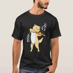 Camiseta Gato tocando el violín violinista