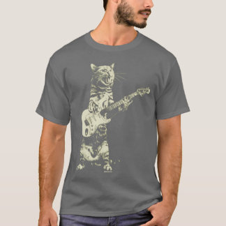 Camiseta Gato tocando la guitarra 4