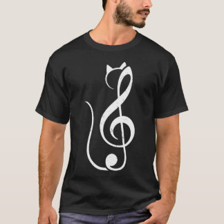 Camiseta Gato tocando música Pianista Arte Gato