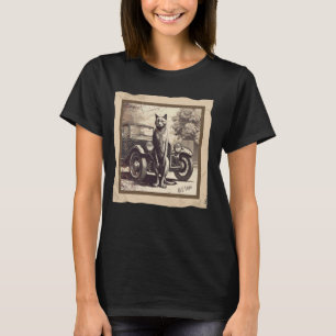 Camiseta Gato Tom Antiguo Vehículo Automóvil Coche