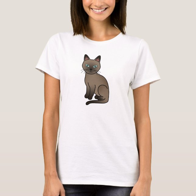 Camiseta Gato Tonkinés Marrón (Anverso)