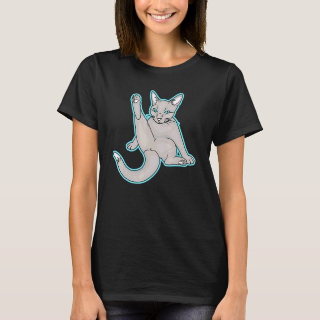 Camiseta Gato tranquilo (Anverso)