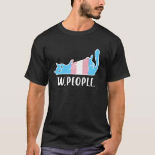Camiseta Gato Transexual Divertido Que Dice Ew Gente Introv