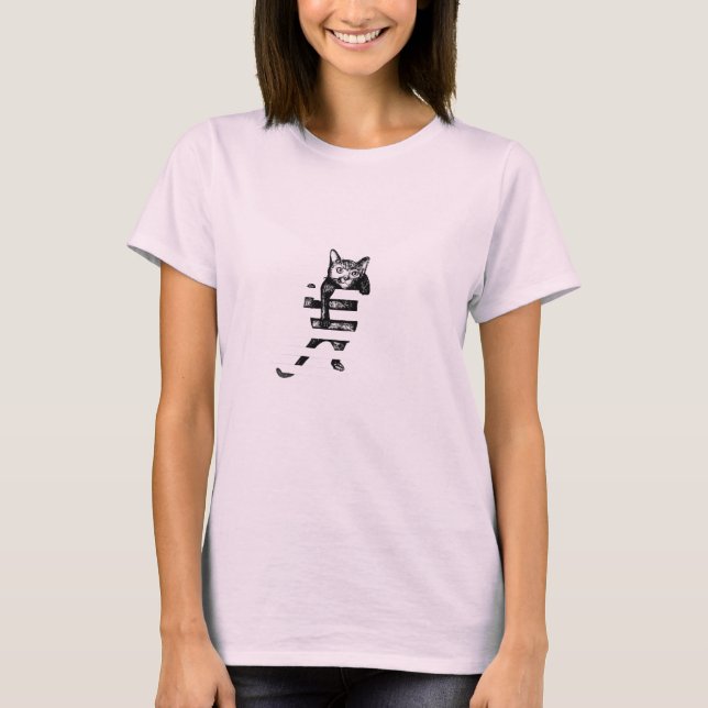 Camiseta Gato travieso (Anverso)