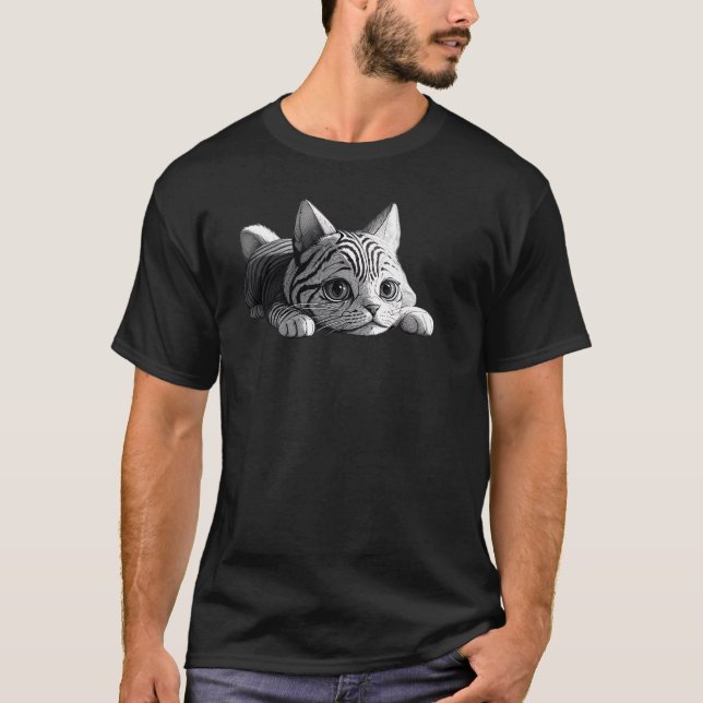 Camiseta Gato travieso - Gatito gatito juguetón TSQ (Anverso)