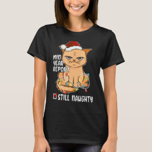 Camiseta Gato Travieso Navidad En Julio Informe De Mitad De