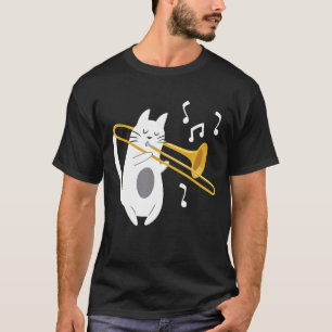 Camiseta Gato trombonista - jugador trombónico amante de la